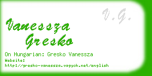 vanessza gresko business card